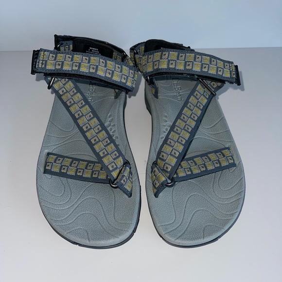 L.L.Bean NWOT‎ Katahdin Sport Sandal Gray/Gold Sz- 7 - Picture 2 of 11
